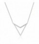 CollierTriangle dor Or Blanc et Diamant 0,05ct