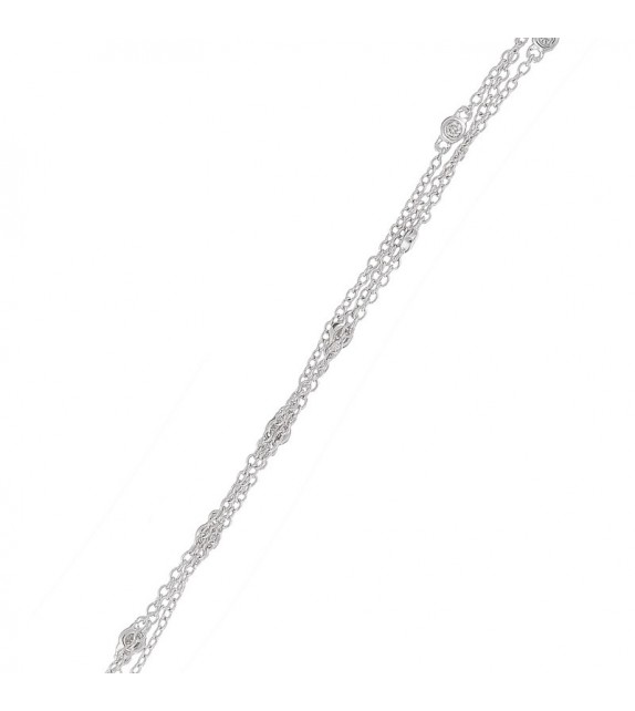 Bracelet Voie Lactée Or Blanc et Diamant 0,15ct