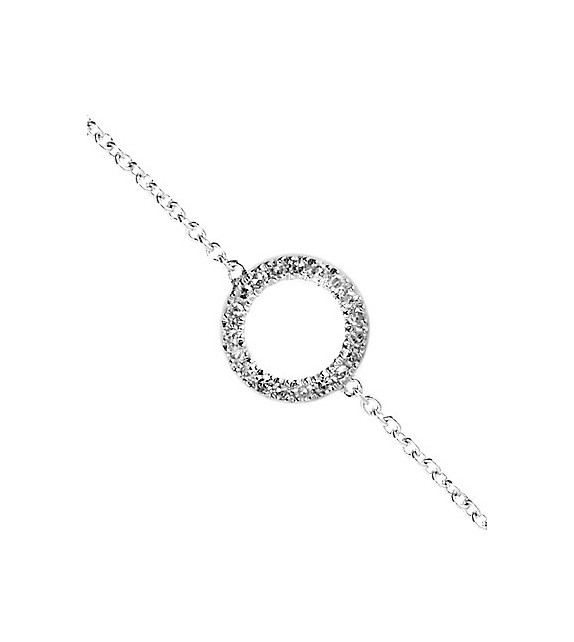 Bracelet Bulle de diamants Or Blanc et Diamant 0,06ct