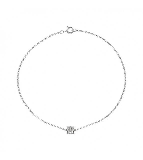 Bracelet Simply Diamonds Or Blanc et Diamant 0,05ct